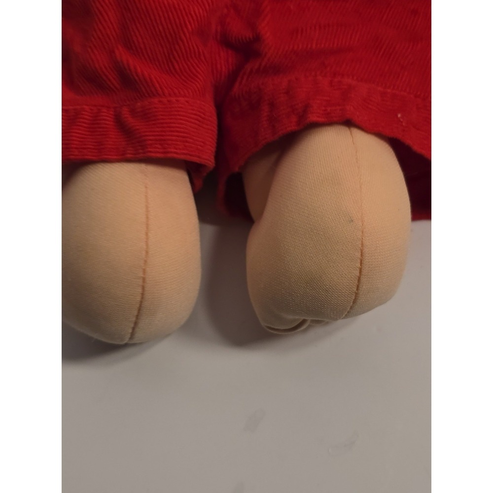 Cabbage Patch Kids 1982 Vintage Premmie Boy Doll Red Corduroy Overalls Blue Eyes - Picture 9 of 16
